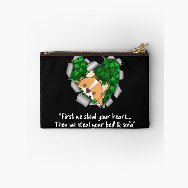 Item preview, Fist We Steal Your Heart Then We Steal Your Bed & Sofa Your Pembroke Welsh Corgi  designed and sold by SnowStore98.