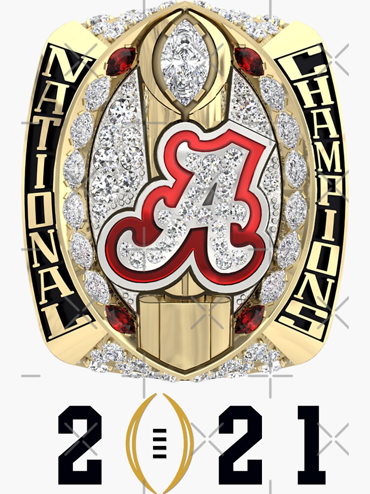 "Alabama National Championship 2021 vintage" Sticker for Sale by Red