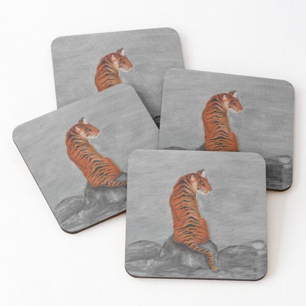 Item preview, Tiger sitting on a rock designed and sold by erinflannery.