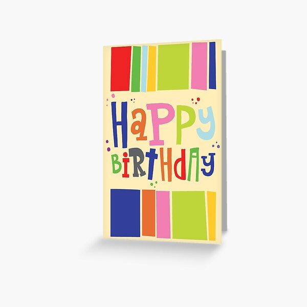 Item preview, Colorful Whimsical Birthday Card designed and sold by Twelve Steps.