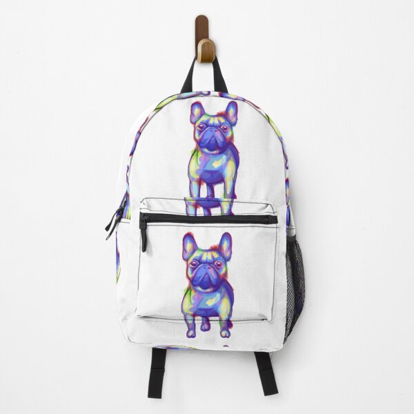 Item preview, French Bulldog Colourful Blue Design designed and sold by AMS-ART.