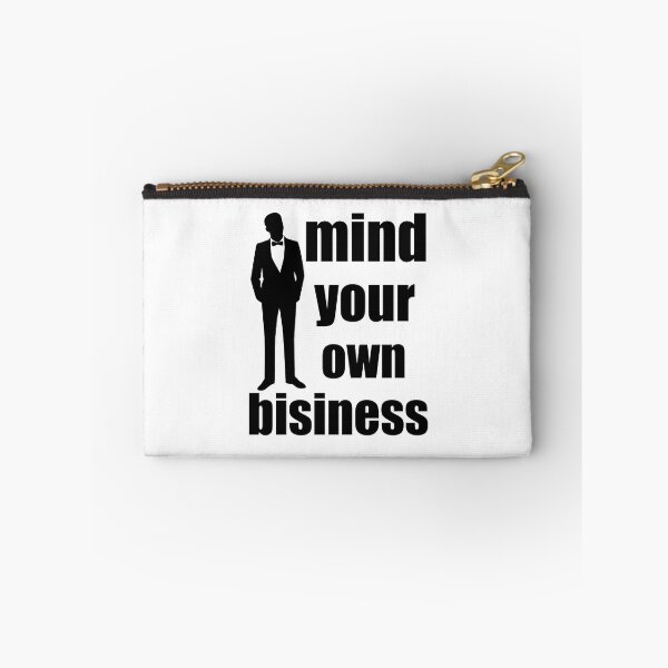 Item preview, mind your own business words and a man in a business suit designed and sold by nataliavavilina.