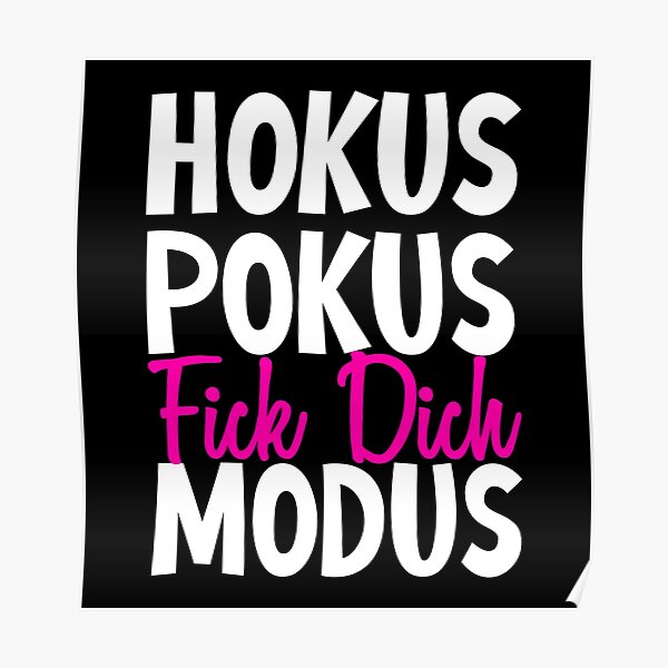 Hokus Pokus Fick Dich Modus Poster