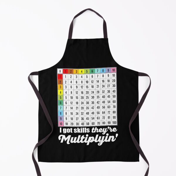 Item preview, I Got Skills They're Multiplyin' Funny Multiplication Table designed and sold by DetourShirts.