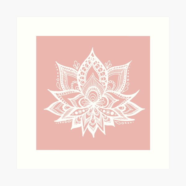 Item preview, White Lotus Flower on Rose Gold designed and sold by Julie Erin Designs.