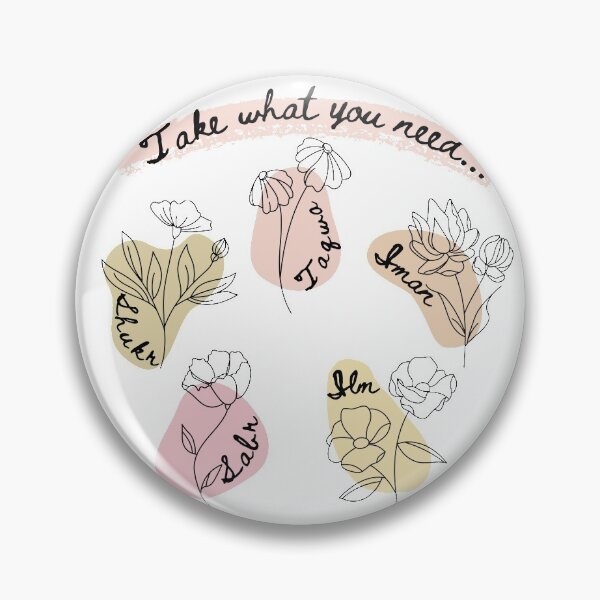 Item preview, Take What You Need // Muslim Floral Design // Shukr Sabr Ilm Iman Taqwa designed and sold by AnNisaArt.