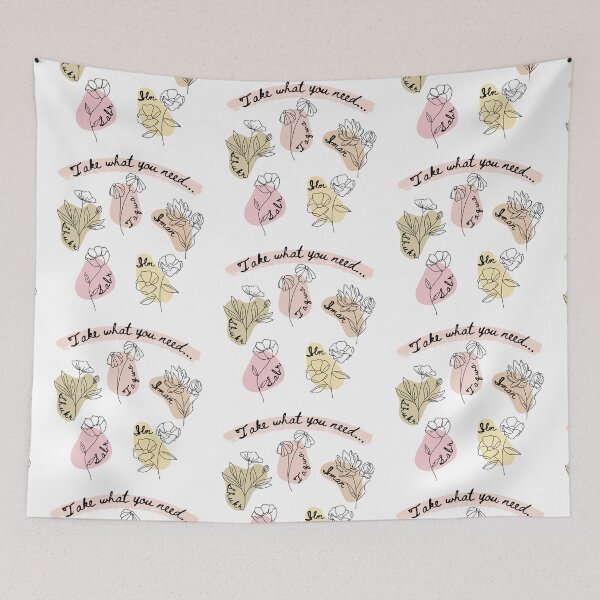 Item preview, Take What You Need // Muslim Floral Design // Shukr Sabr Ilm Iman Taqwa designed and sold by AnNisaArt.