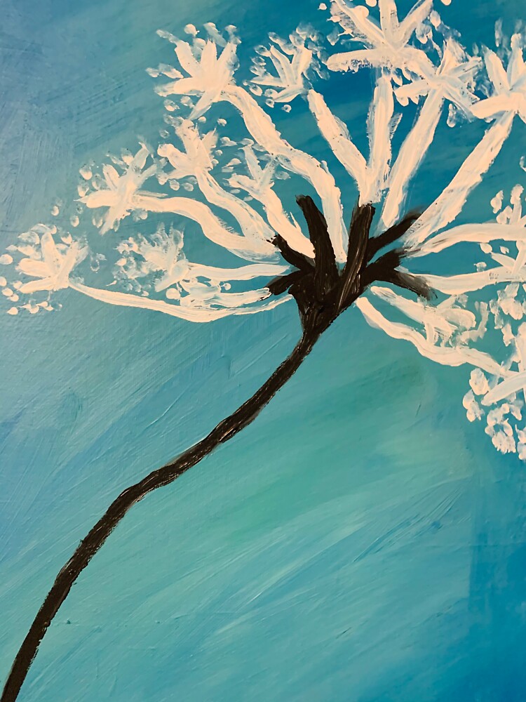 "Wish Flower" Sticker for Sale by MagsArtStuff Redbubble