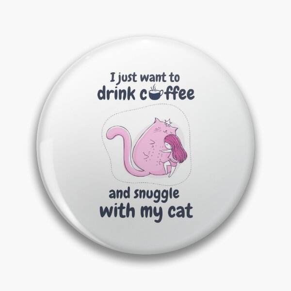 Item preview, Solo quiero tomar café y acurrucarme con mi gato designed and sold by windcolors.