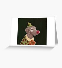 weimaraner Greeting Card