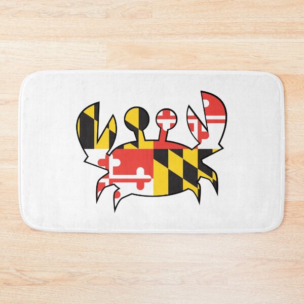 Item preview, Maryland Flag Cartoon Crab designed and sold by LudlumDesign.