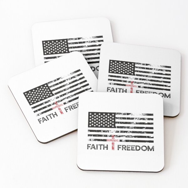 Item preview, "Faith and Freedom" American Flag  designed and sold by TatteredFaith.