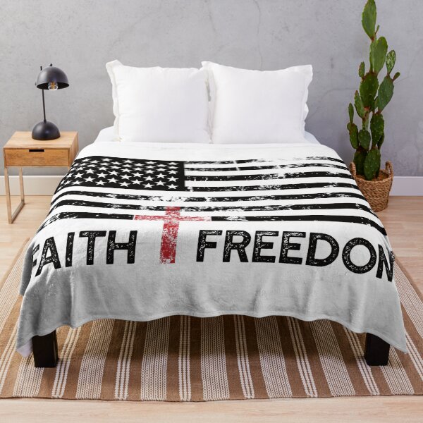 Item preview, "Faith and Freedom" American Flag designed and sold by TatteredFaith.