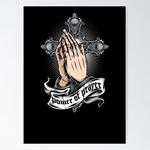 Praying Hands Tattoo Posters for Sale | Redbubble