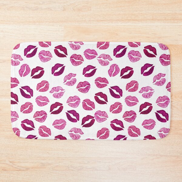 Item preview, Animal print Lips/ Leopard lips in magenta pink designed and sold by MagentaRose.