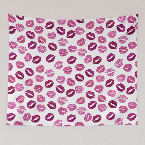 Item preview, Animal print Lips/ Leopard lips in magenta pink designed and sold by MagentaRose.