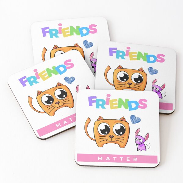 Item preview, Friends Matter - Funny Cat and Dog Friendship Valentine's Day designed and sold by LordAudes.