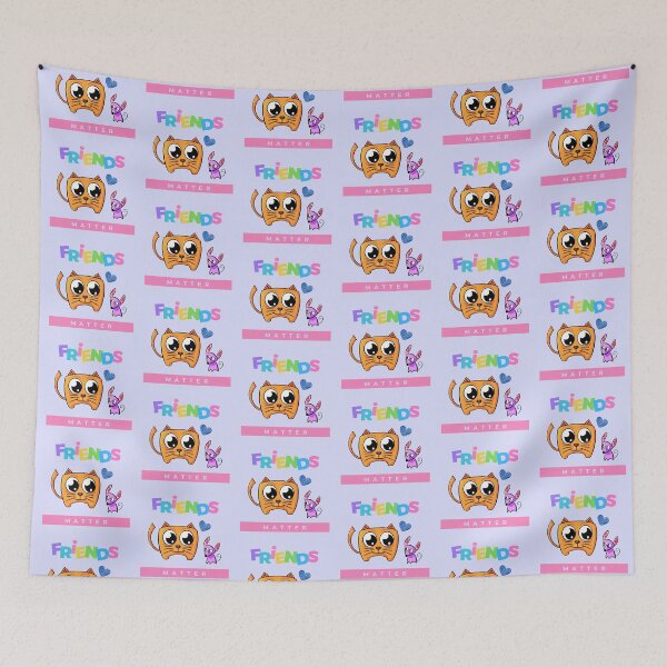 Item preview, Friends Matter - Funny Cat and Dog Friendship Valentine's Day designed and sold by LordAudes.