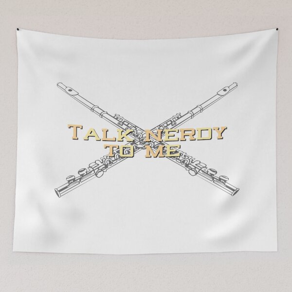 Item preview, Talk Nerdy To Me - Flute designed and sold by BandMomDesigns.