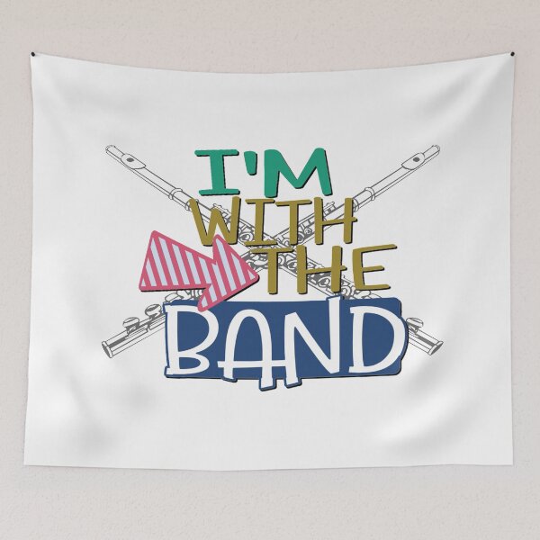 Item preview, I'm With The Band - Flute designed and sold by BandMomDesigns.