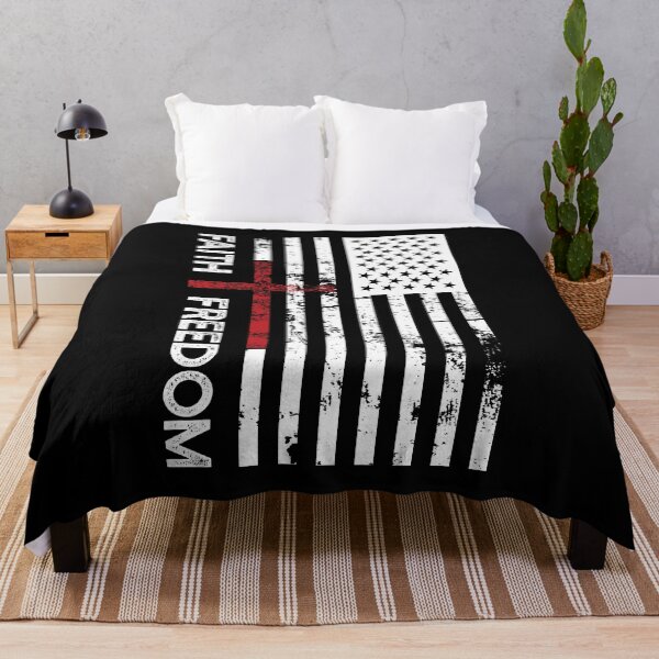 Item preview, "Faith and Freedom" American Flag designed and sold by TatteredFaith.