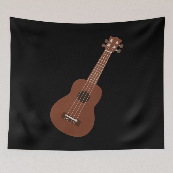 Item preview, Ukulele Drawing - Brown and White designed and sold by annedesignco.