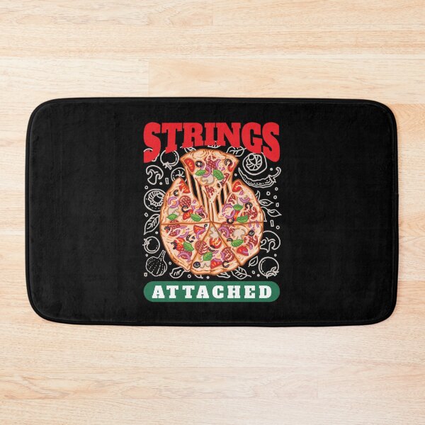 Item preview, Strings Attached Cheesy Pizza Pun Lover designed and sold by Maria Garcia.