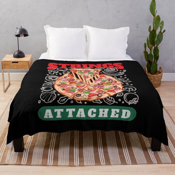 Item preview, Strings Attached Cheesy Pizza Pun Lover designed and sold by Maria Garcia.