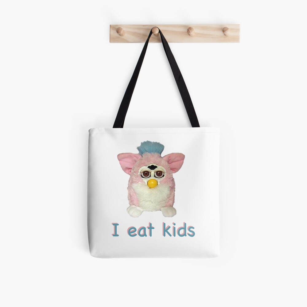 Furby I eat kids  Tote Bag for Sale by Spectral-Lime