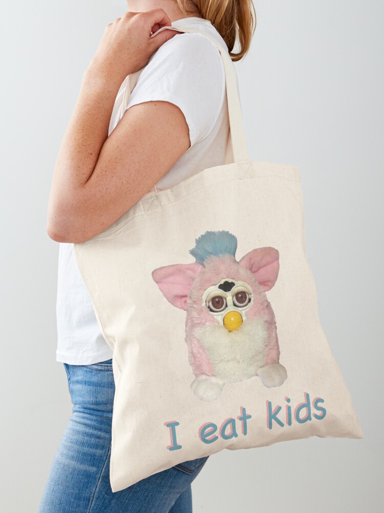 Furby I eat kids  Tote Bag for Sale by Spectral-Lime