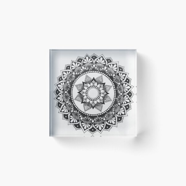 Item preview, Black and white mandala designed and sold by ChloeT10.