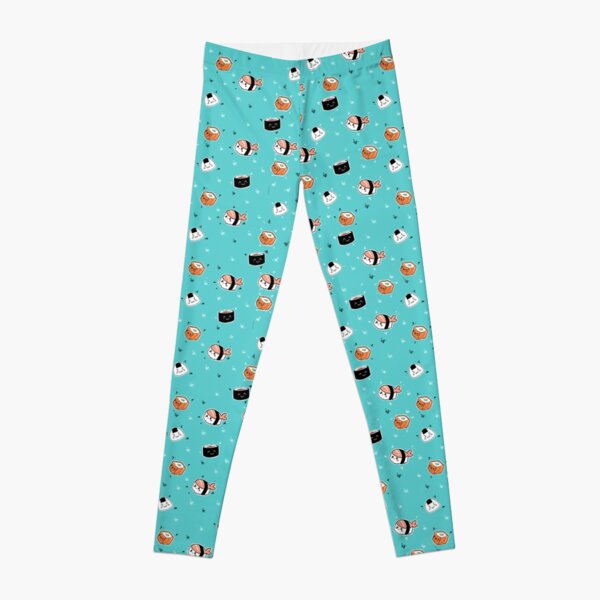 asian foodies pattern Leggings