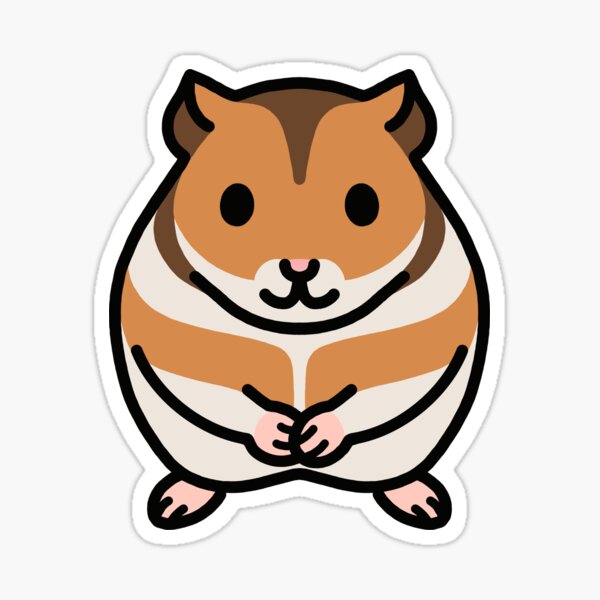 Golden Hamster Sticker