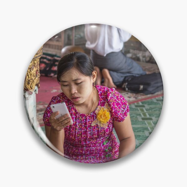 Item preview, Myanmar. Yangon. Sule Pagoda. Checking Messages. designed and sold by vadim19.