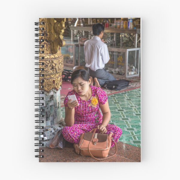 Item preview, Myanmar. Yangon. Sule Pagoda. Checking Messages. designed and sold by vadim19.