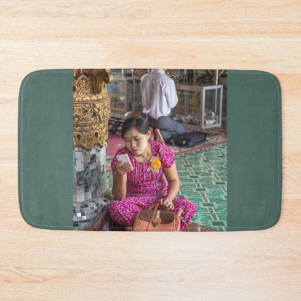 Item preview, Myanmar. Yangon. Sule Pagoda. Checking Messages. designed and sold by vadim19.