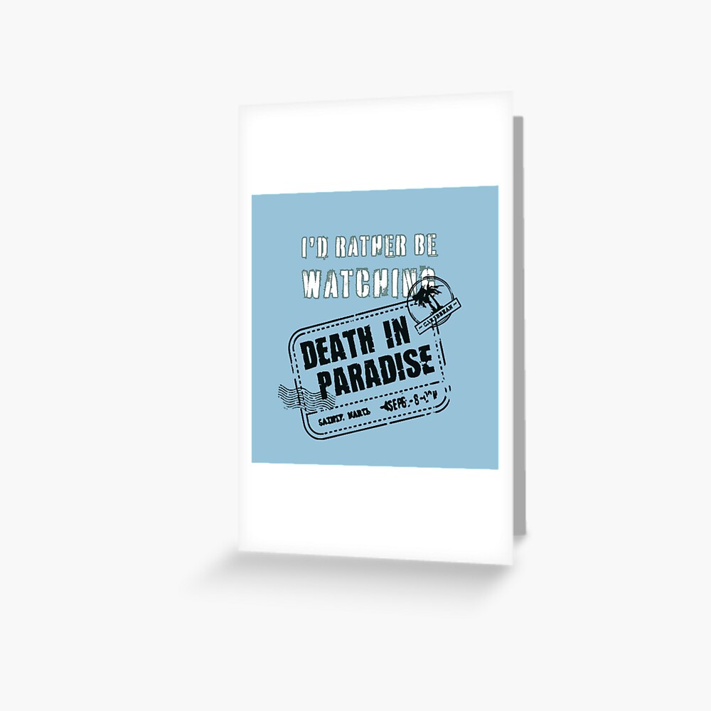 death in paradise birthday card