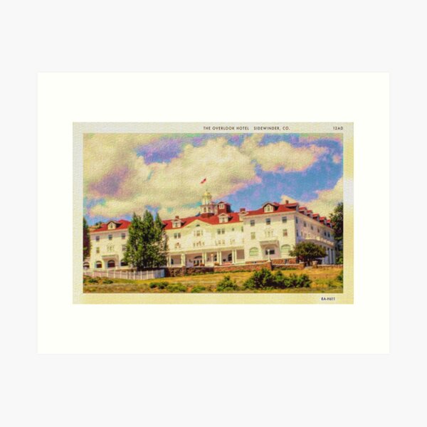 Vintage Overlook Hotel Postcard Stephen King's The Shining - REDRUM Art Print