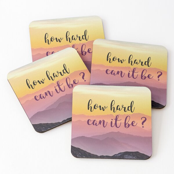 Item preview, how hard can it be, motivational, inspirational, inspiring, motivating designed and sold by helkav.