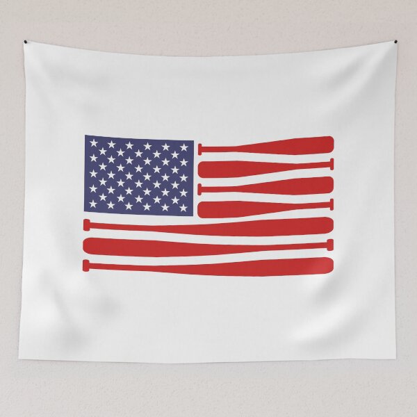 Item preview,  USA Flag On The Shape Of Baseball Bats designed and sold by franktact.