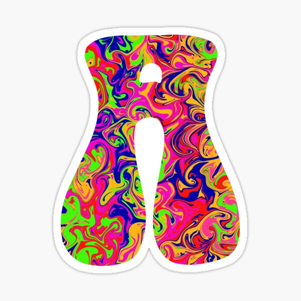 Monogram Tie Dye Initial Letter E Sticker for Sale by Lartheviking