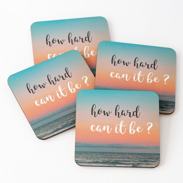 Item preview,  hard can it be, motivational, inspirational, inspiring, motivating designed and sold by helkav.