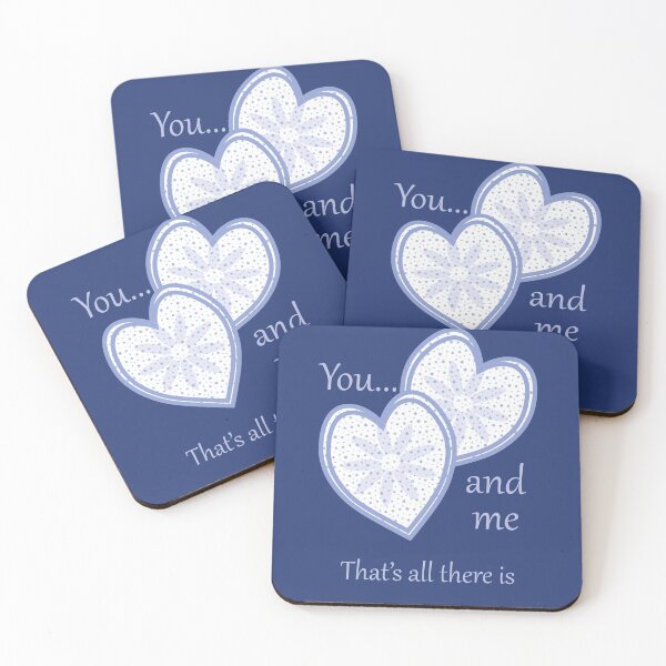 Artikelvorschau, Valentines <3 Du ... und ich, das ist alles was es gibt (Vergissmeinnicht blau auf klassischem Blau) entworfen und verkauft von Susan Marie Williams.
