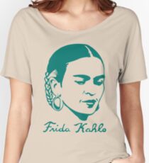 Frida Kahlo w/ Real Signature Digitized Women's Relaxed Fit T-Shirt