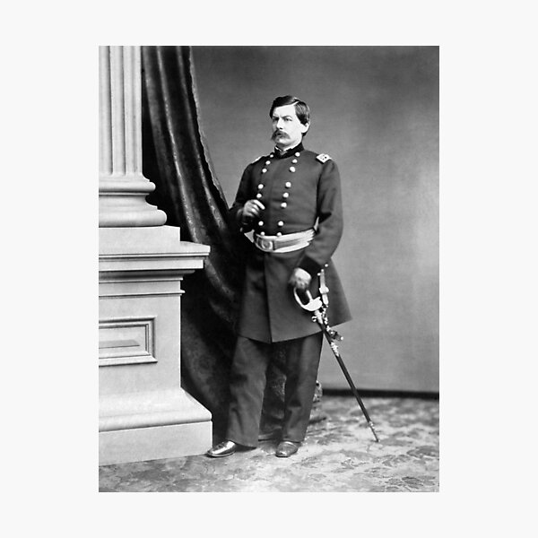 General George McClellan Standing Portrait - Civil War Circa 1862 Photographic Print