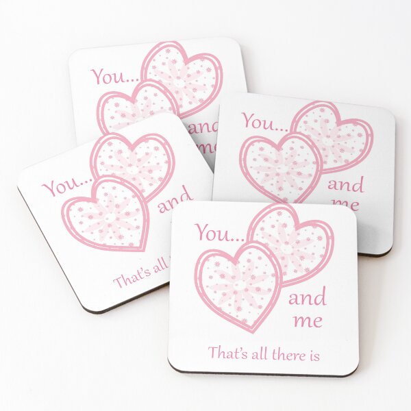 Artikelvorschau, Valentines <3 Du ... und ich, das ist alles was es gibt (Passionsfruchtrosa auf Weiß) entworfen und verkauft von Susan Marie Williams.