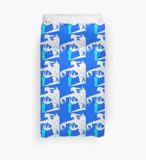 Evil inside turquoise Duvet Cover