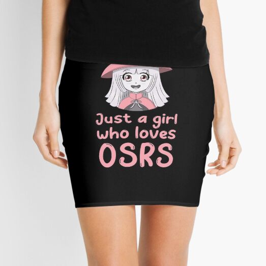 Just A Girl Who Loves Osrs Old School Runescape Mini Skirt for Sale by TheSleepyCat Redbubble