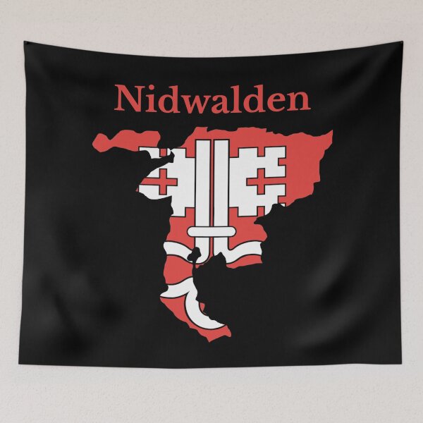 Item preview, Nidwalden Canton Map Flag, Switzerland designed and sold by marosharaf.