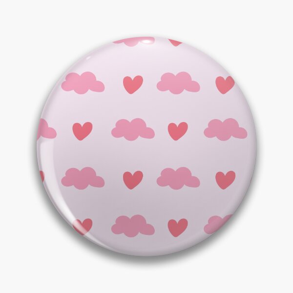 Item preview, Heart Shape And Clouds Pink And Red Love Seamless Pattern designed and sold by ZeLittleFamily.